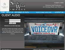 Tablet Screenshot of client.spokenwordimages.com